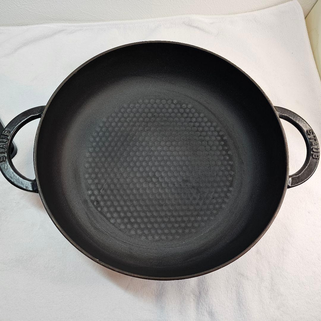 専用 STAUB ストウブ 28CM ニダベイユ ソテーパン ブラックすき焼き鍋