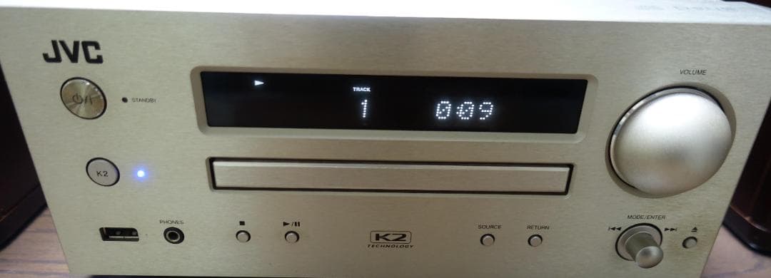 JVC コンポ CA-EXHR5 2016年製 リモコン付 ウッドコーン