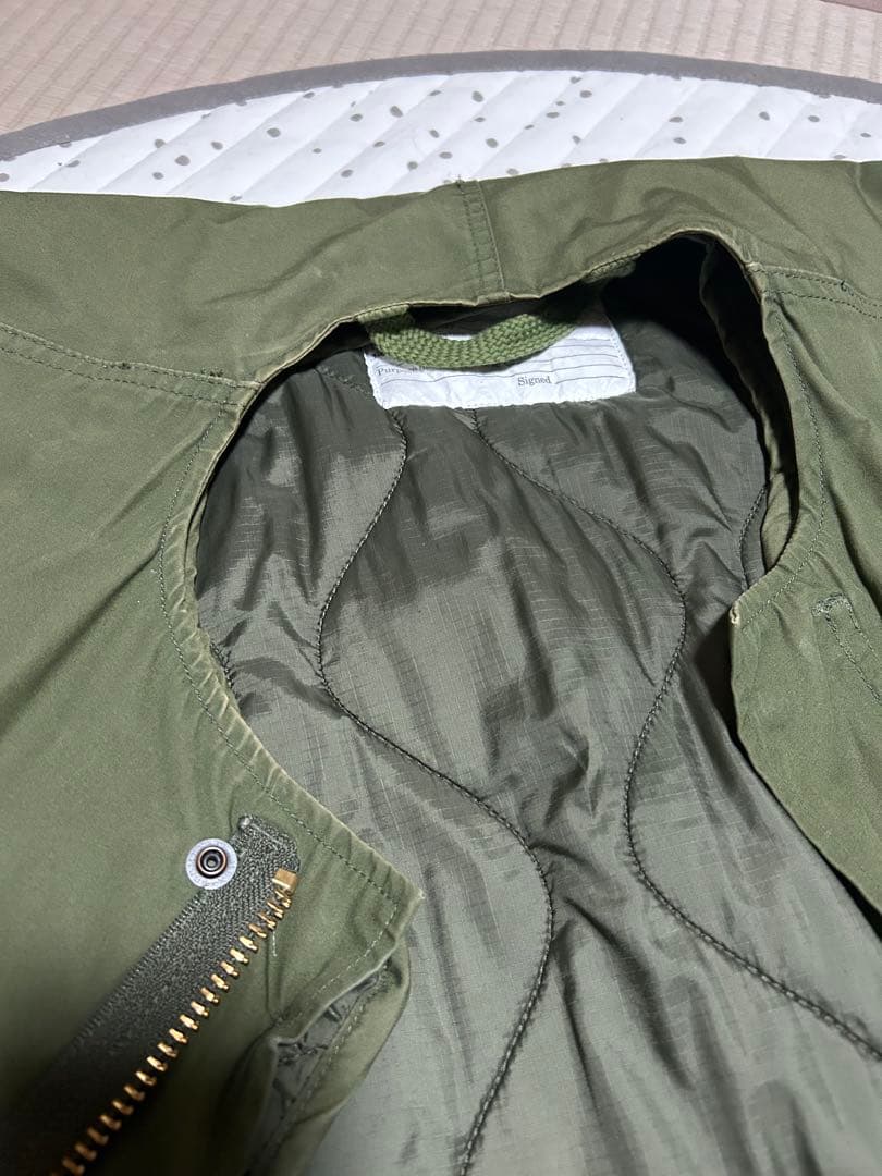 シンゾーンフィールドパーカー　キルティングライナー付きモッズコート