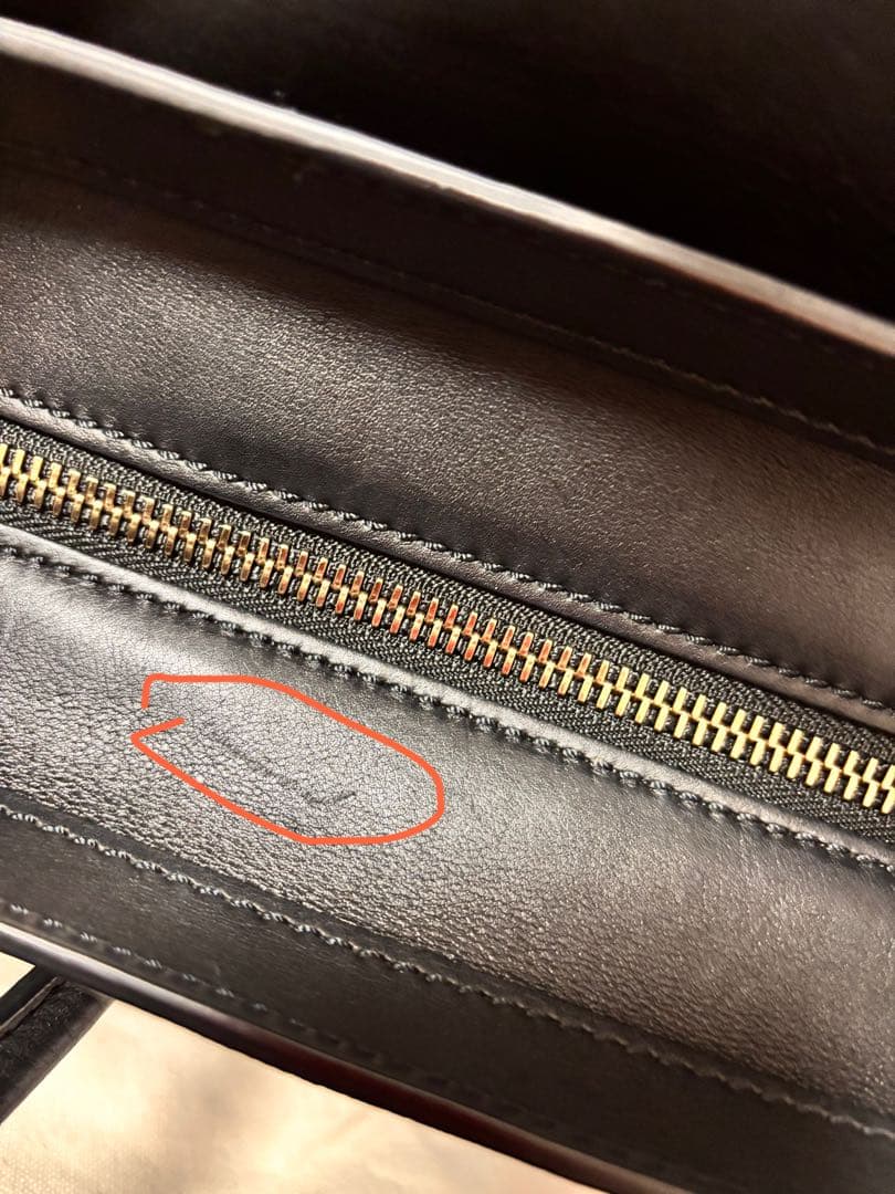 美品CÉLINE セリーヌ ラゲージ マイクロショッパー ハンドバッグ