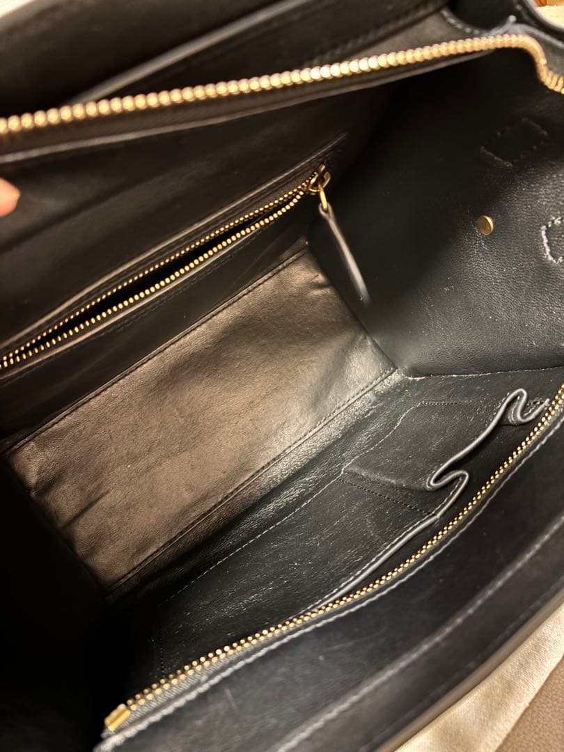 美品CÉLINE セリーヌ ラゲージ マイクロショッパー ハンドバッグ