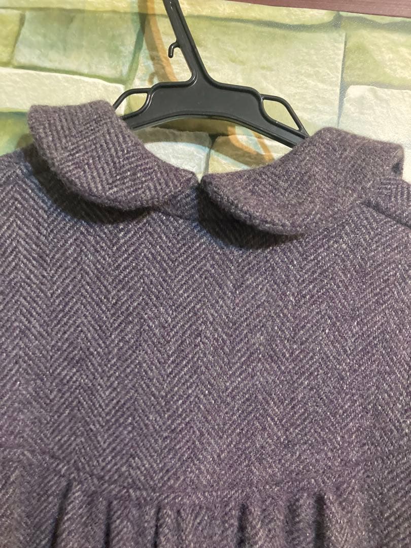 良品　イングランド製　MARLING&EVANS デザインワンピース　毛100%