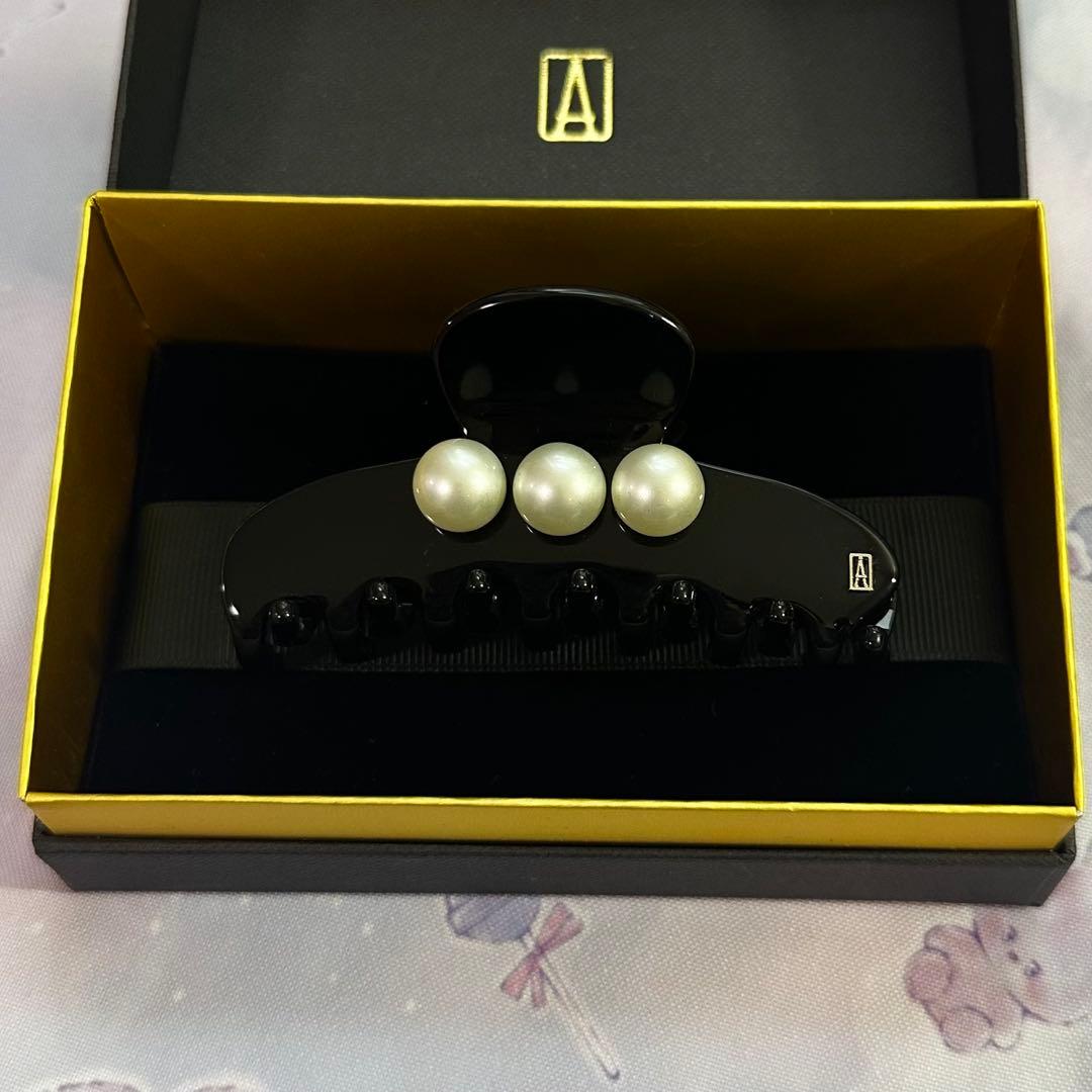 ALEXANDRE DE PARIS パール　ヘアクリップ　Mサイズ