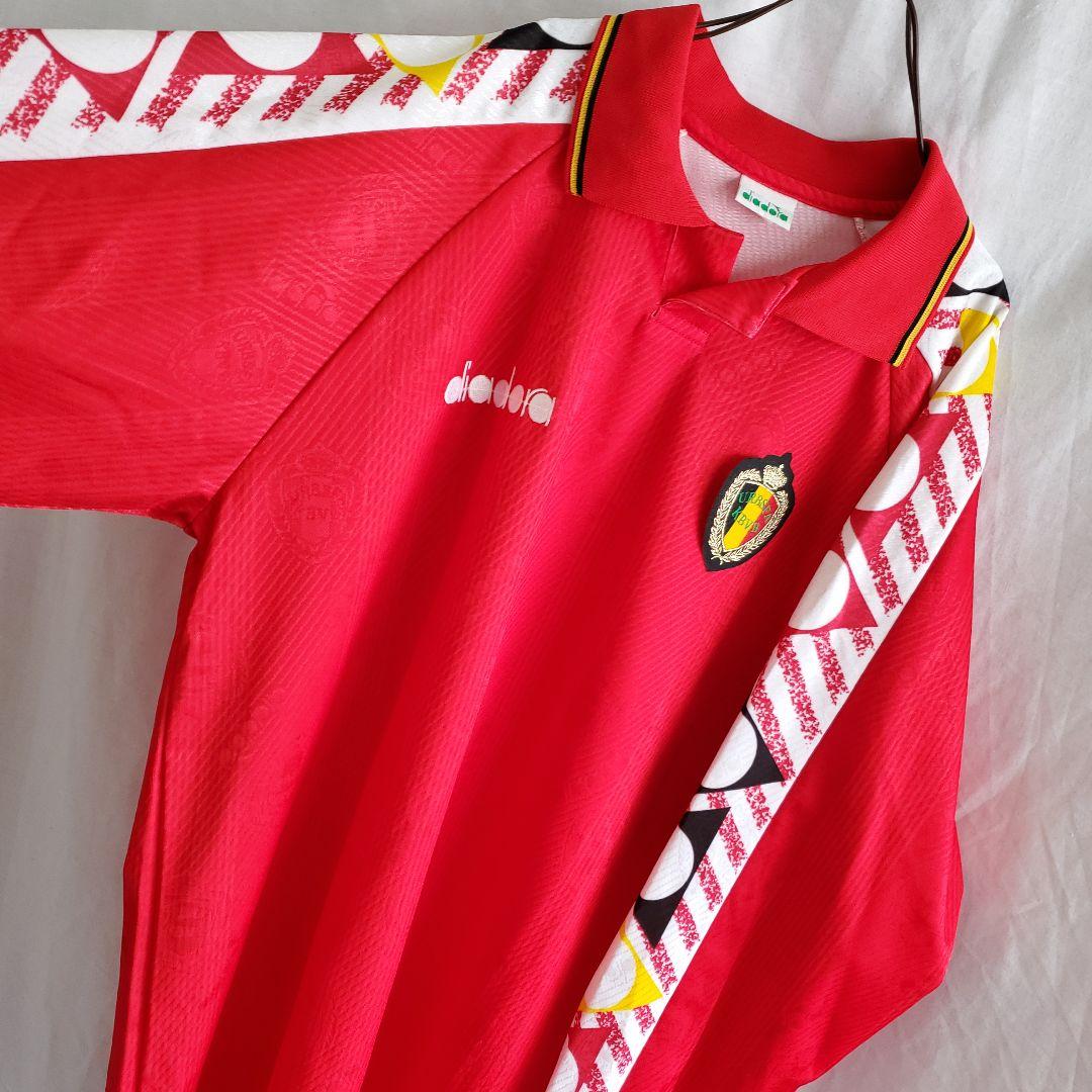 90s DIADORA ディアドラ ベルギー代表 長袖 ユニフォーム ウェア
