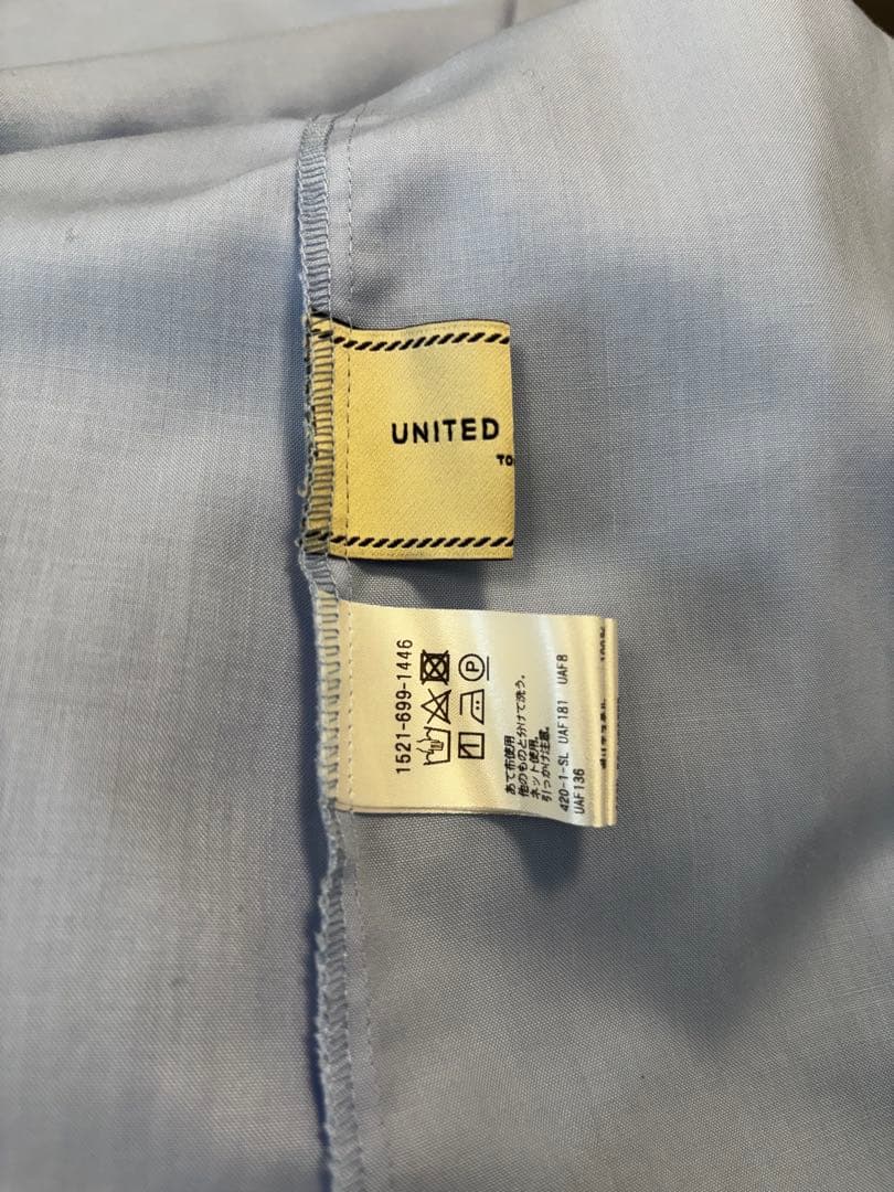 ユナイテッドアローズ フリルカラー フレアスリーブ ブラウス シャツ