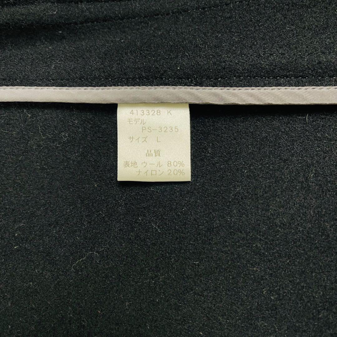 ポールスミス 英国風 ダッフルコート 黒 L