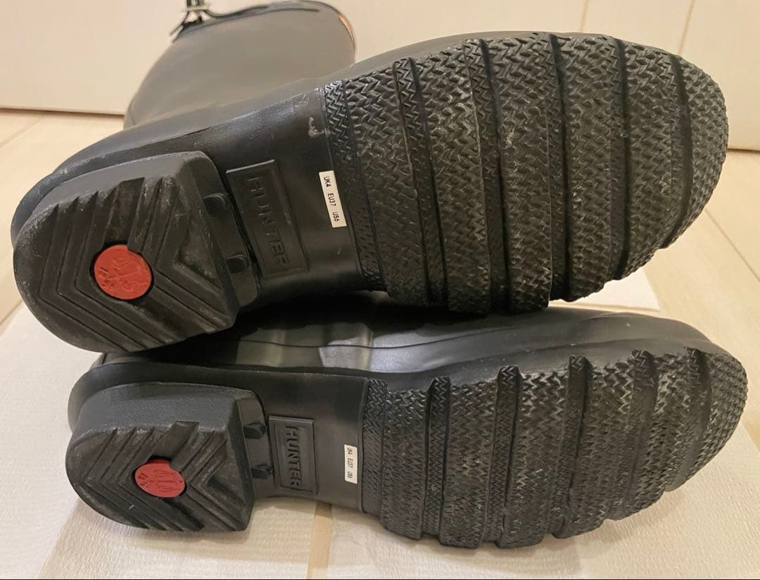 ハンター　ブーツ　UK4 US6 EU37 ブラック　ロングブーツ