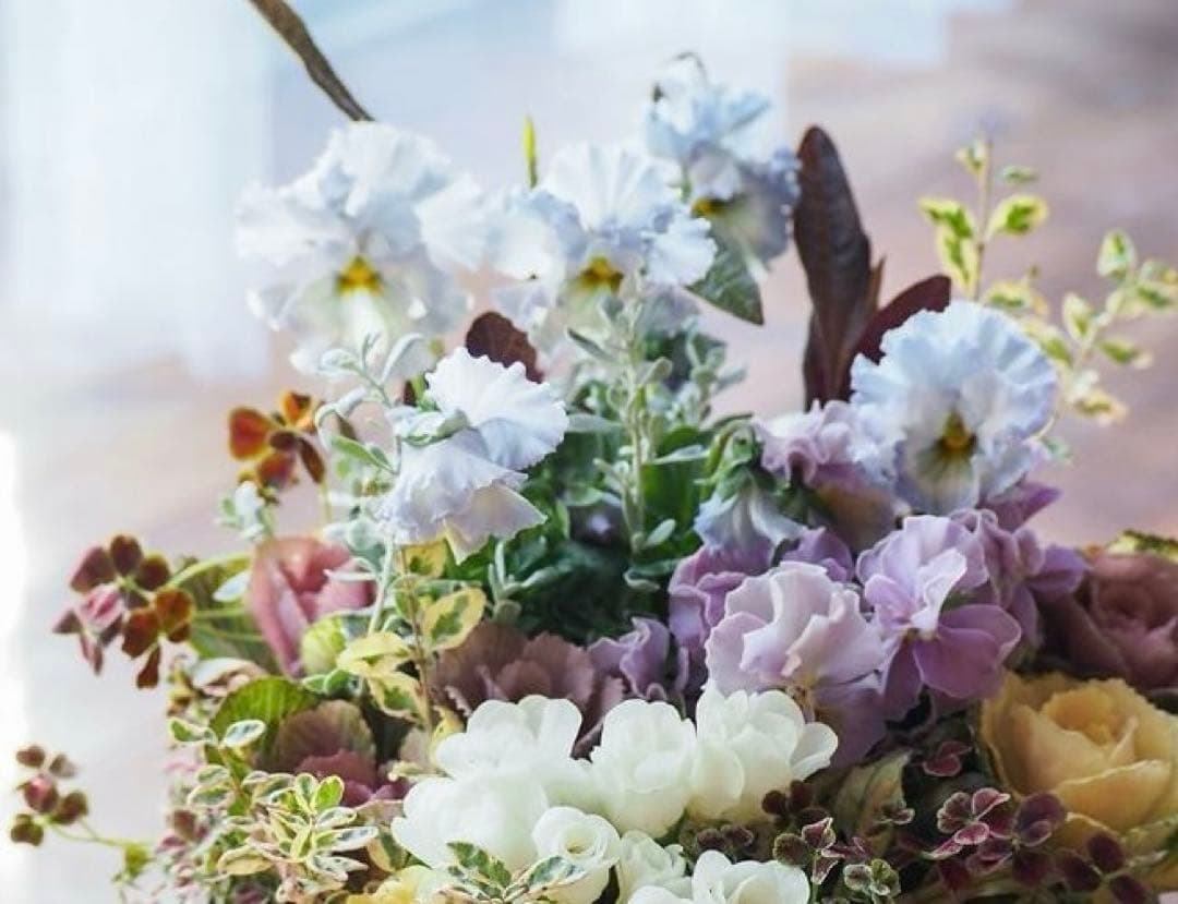 【お値下げ】アンティークシックなアメジストカラー寄せ植え