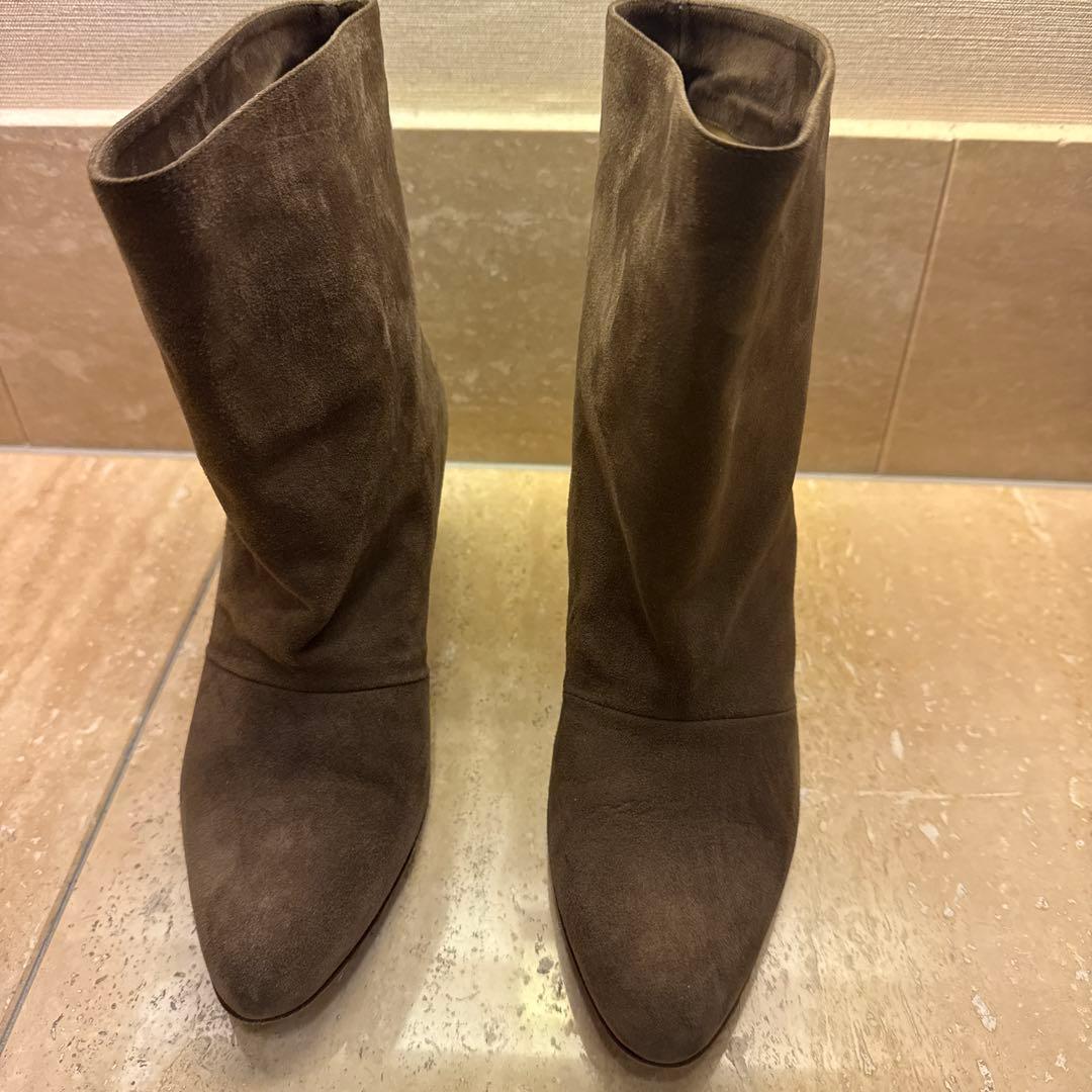 ネブローニ スエード　ショートブーツ 37