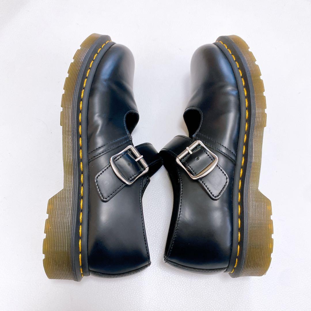 美品ドクターマーチン メリージェーン Tバーシューズ UK5 ブラック