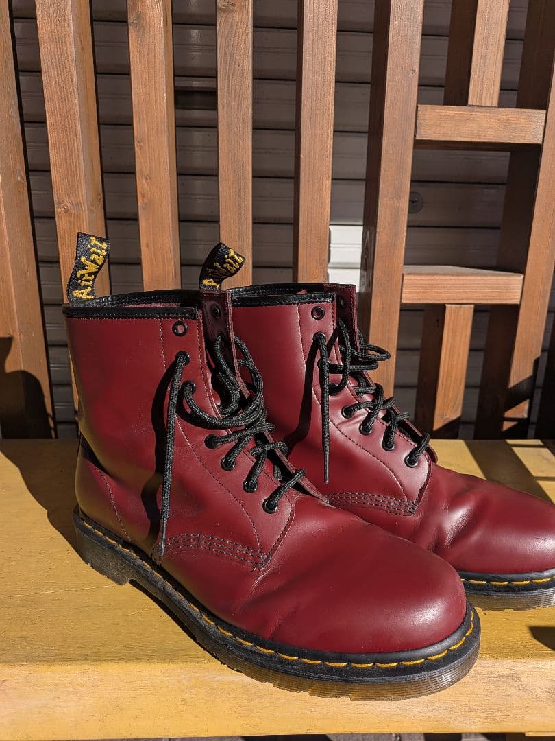 ドクターマーチン 8ホール ブーツ　UK10 29センチ チェリーレッド