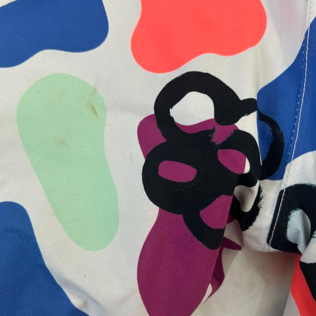 キッズ　BURTON スノーウェア上下セット 130 S 花柄 撥水 防寒