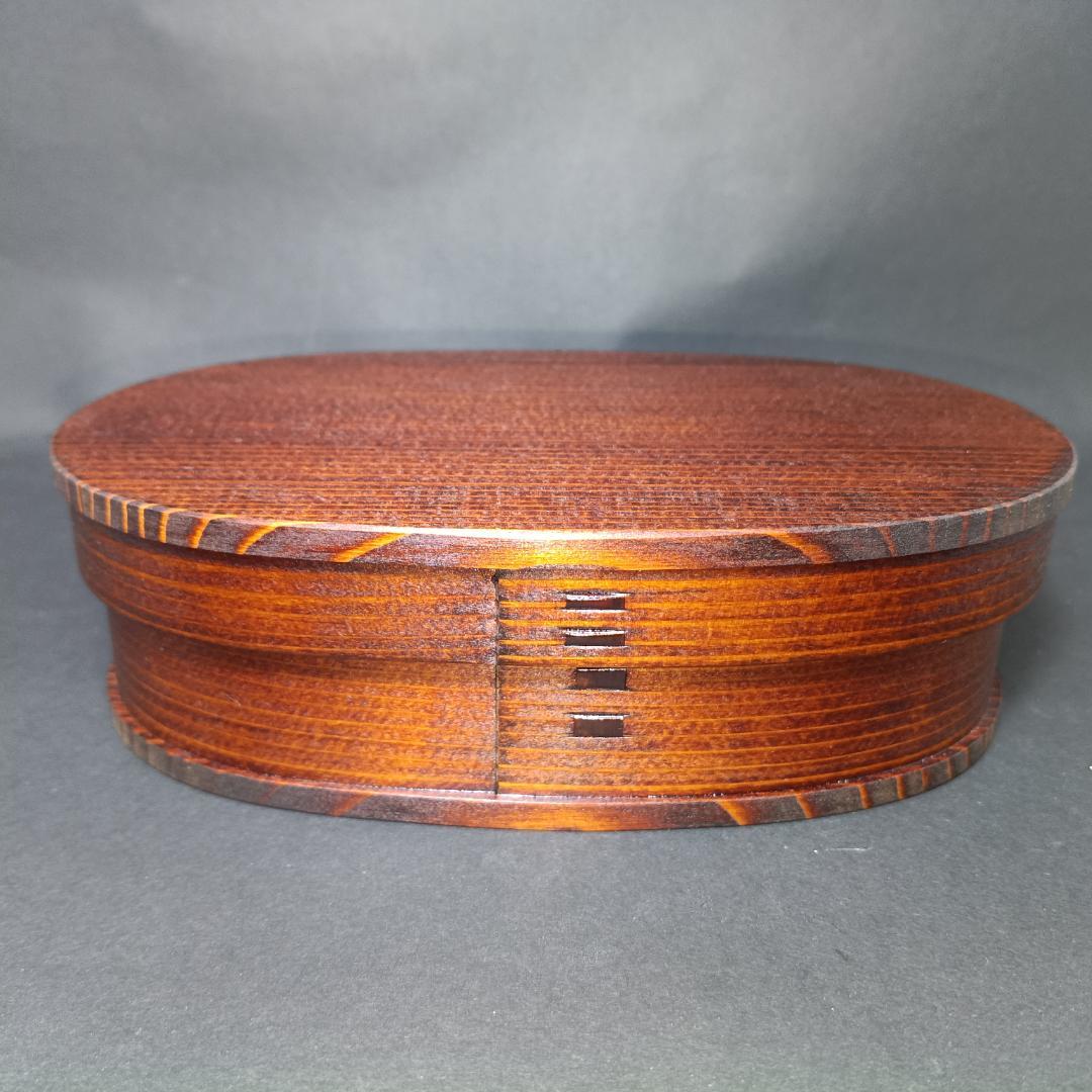 未使用　大館曲げわっぱ　うるし　漆　小判弁当　小