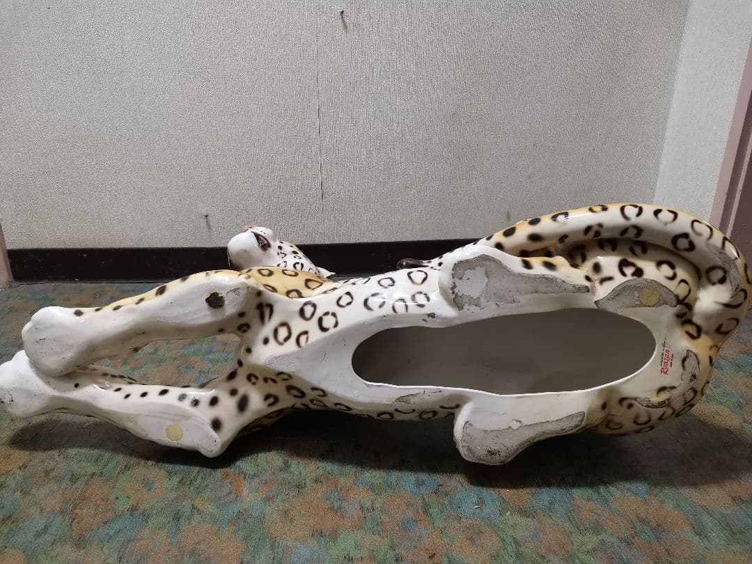 Ceramiche Ronzan イタリア製 ピューマ置物 伏せタイプ