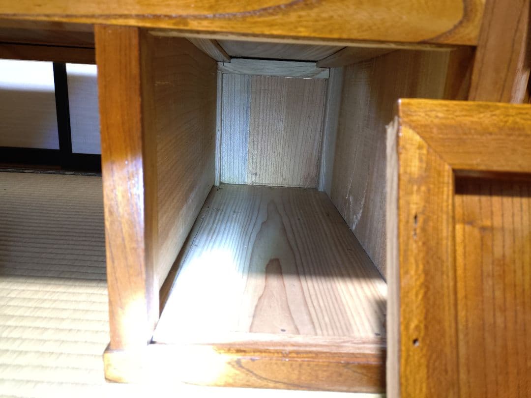 文机 木製 昭和レトロ 引き出し付き