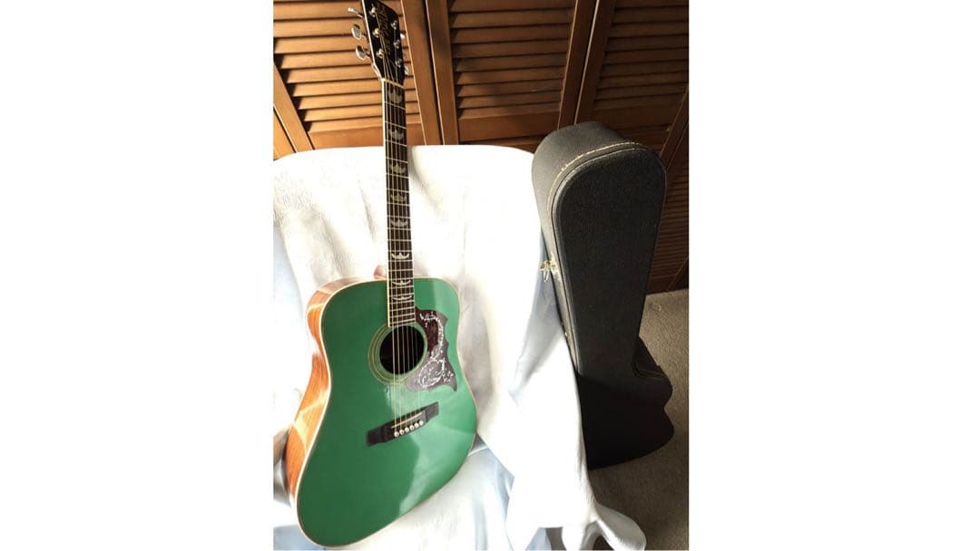 MOLALES アコギ　ライムグリーン 【思い切って8,500円で譲ります】