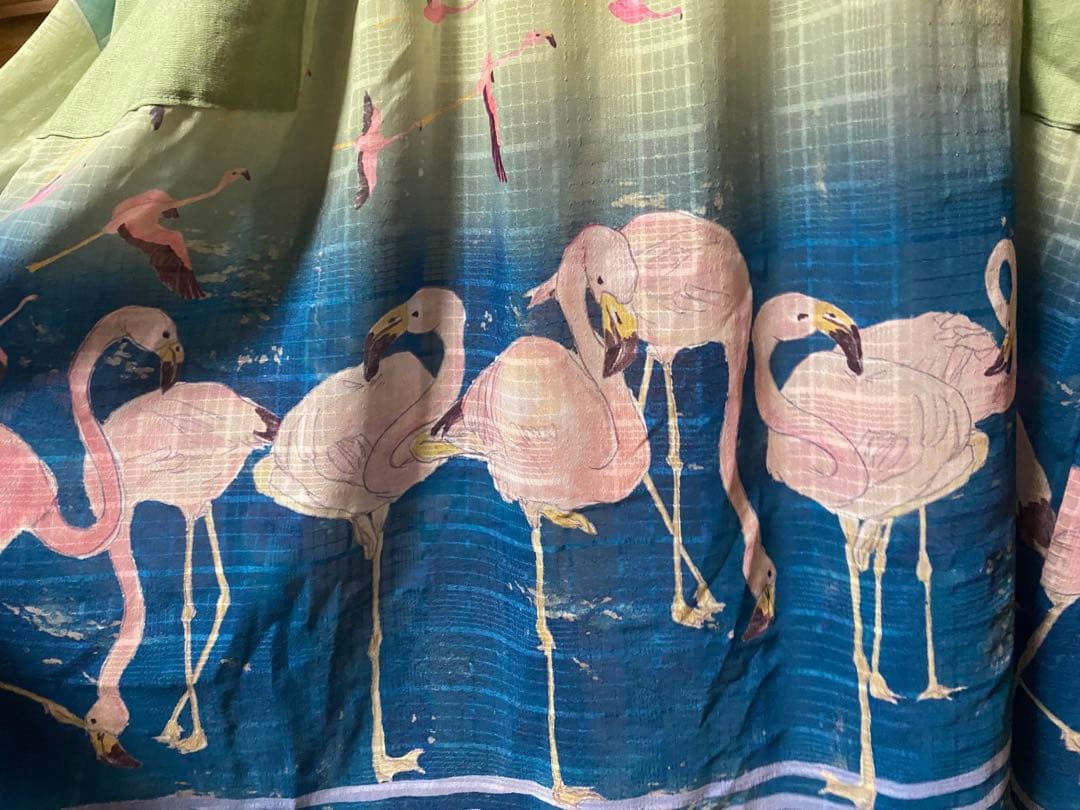 希少 美品 完売 WREAZOO リーズー エプロン ワンピース フラミンゴ