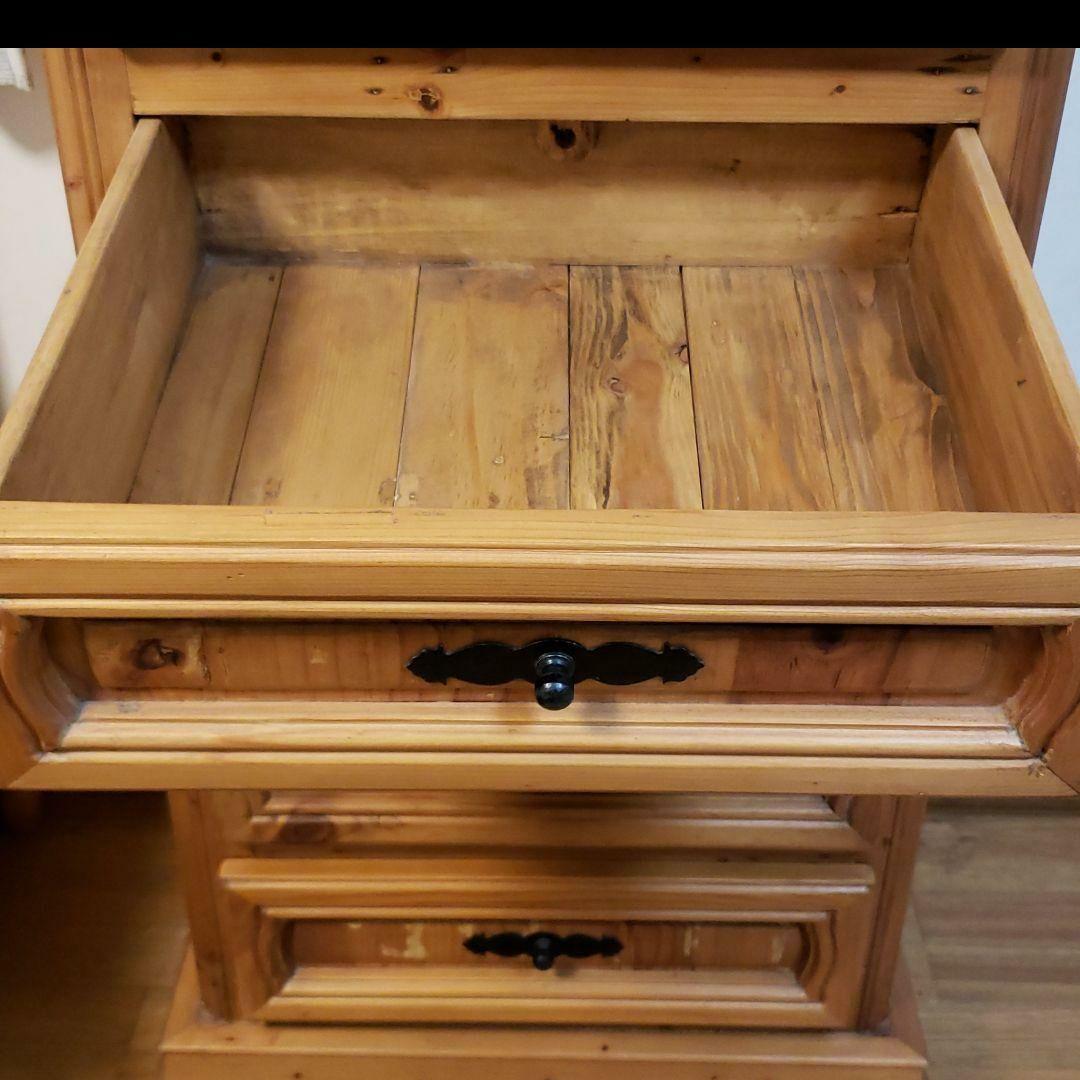 パイン材 チェスト カントリー調　レトロ　キャビネット