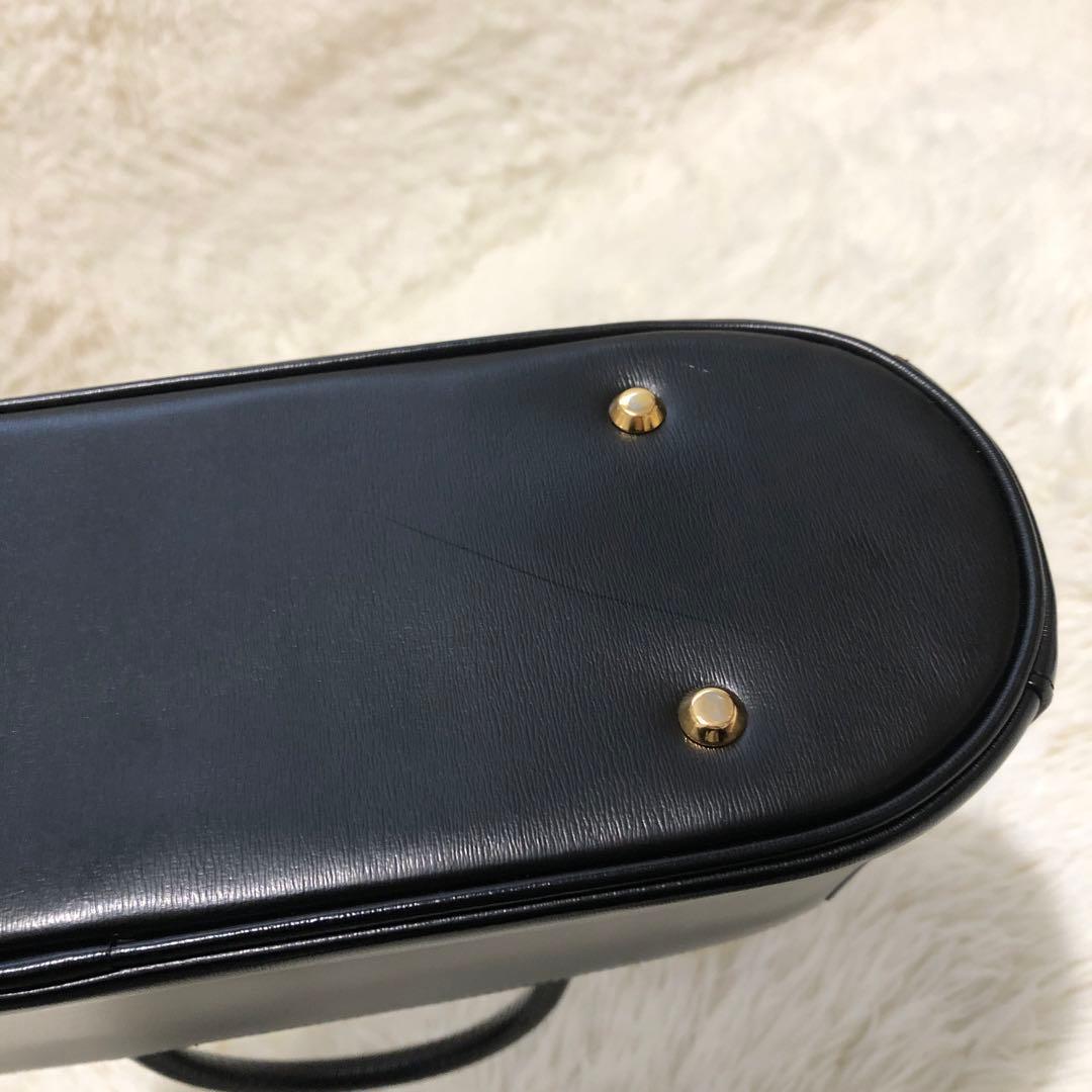 新品同様✨ハマノ ロイヤルモデルハンドバッグ フォーマル　皇室御用達 ブラック