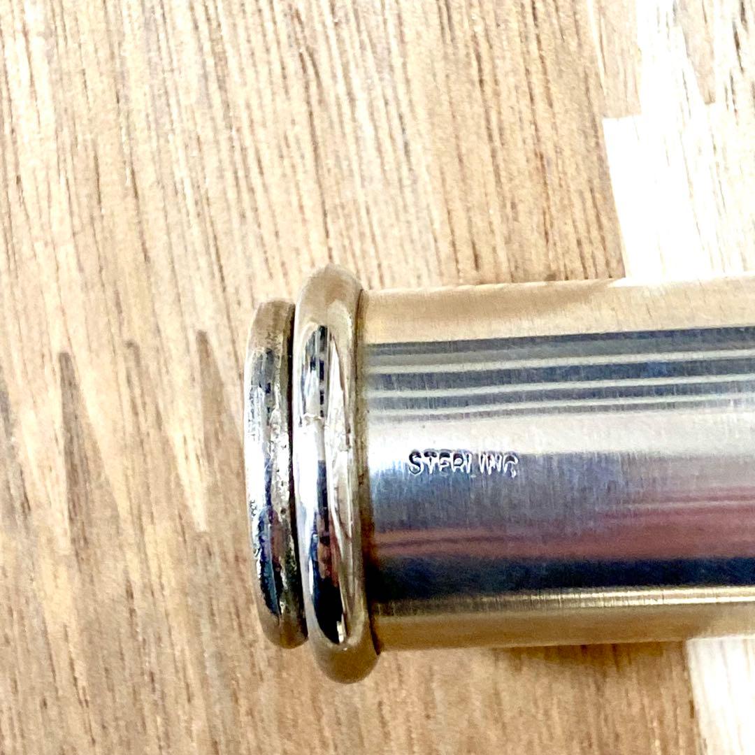 万華鏡デザイン スターリングシルバー ネックレス