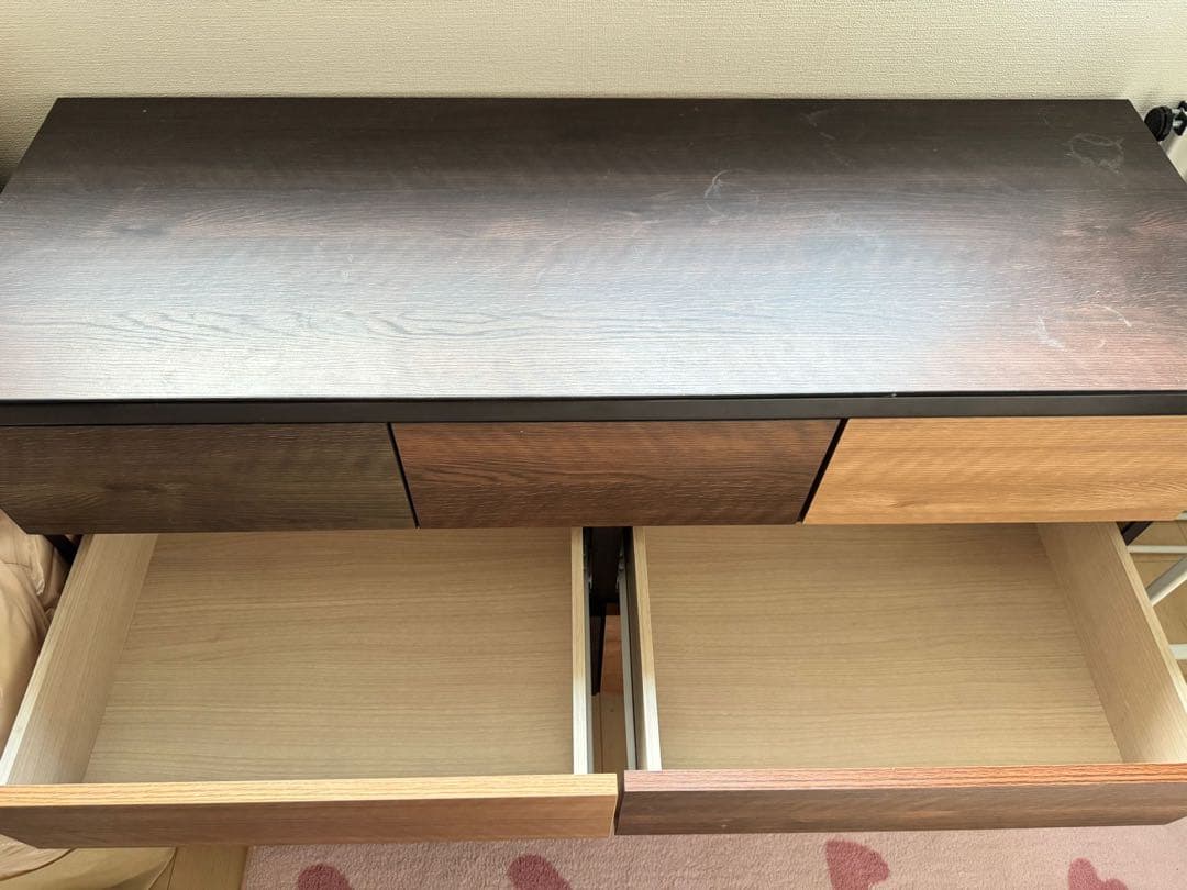 ニトリ ローチェスト ランダム 120LC DBR（6段）