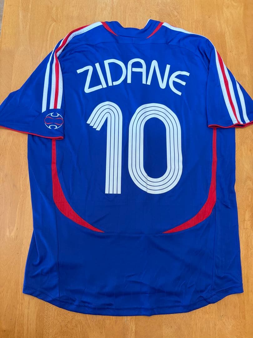 超希少 正規品 中古 美品 フランス 06/07 ホーム アウェイ ジダン Ｌ