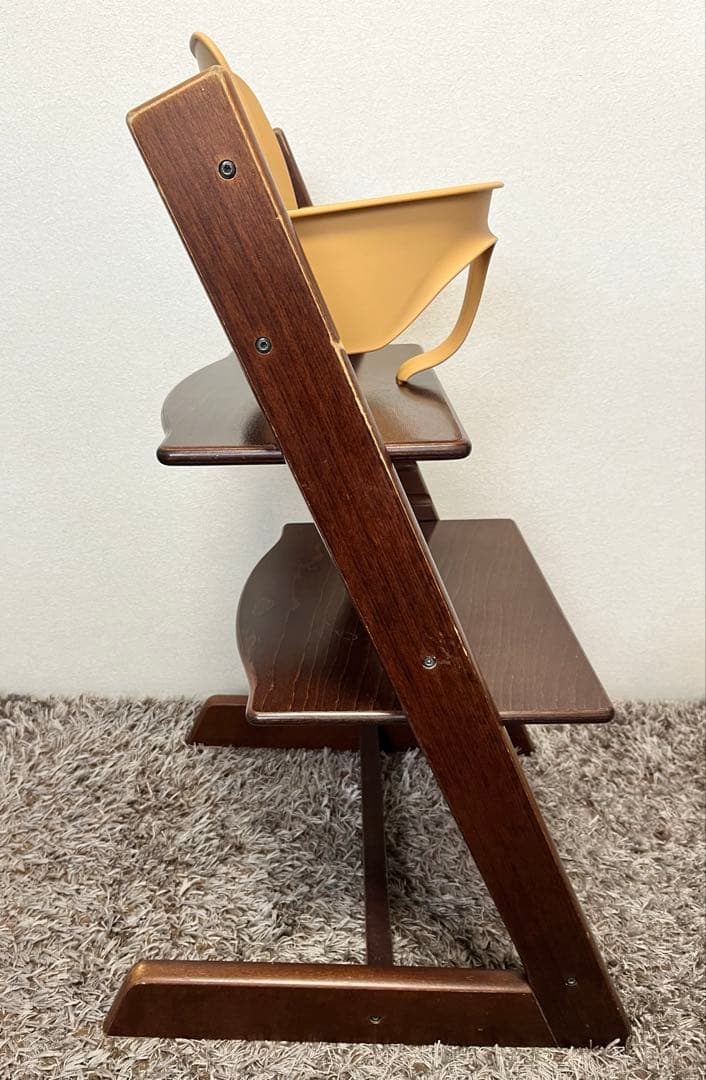 送料無料 ベビーガード付き ストッケ トリップトラップ ブラウン