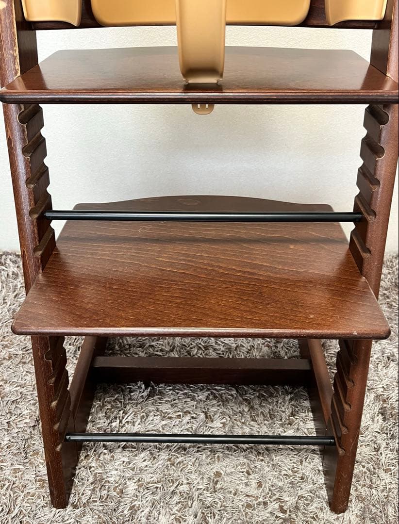 送料無料 ベビーガード付き ストッケ トリップトラップ ブラウン