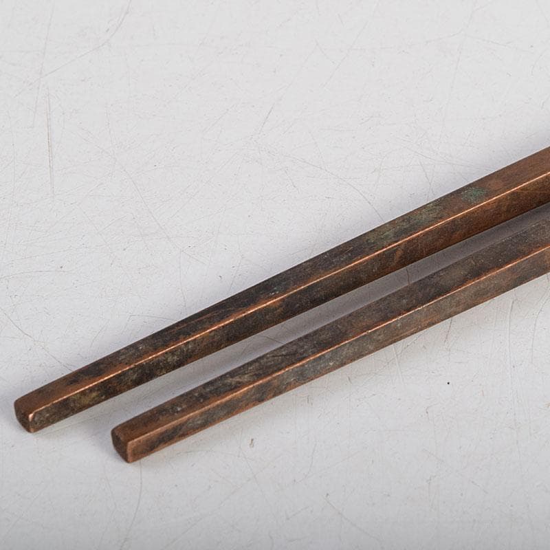 茶道具　銅製　火箸　時代箱　2点まとめて　C　8830