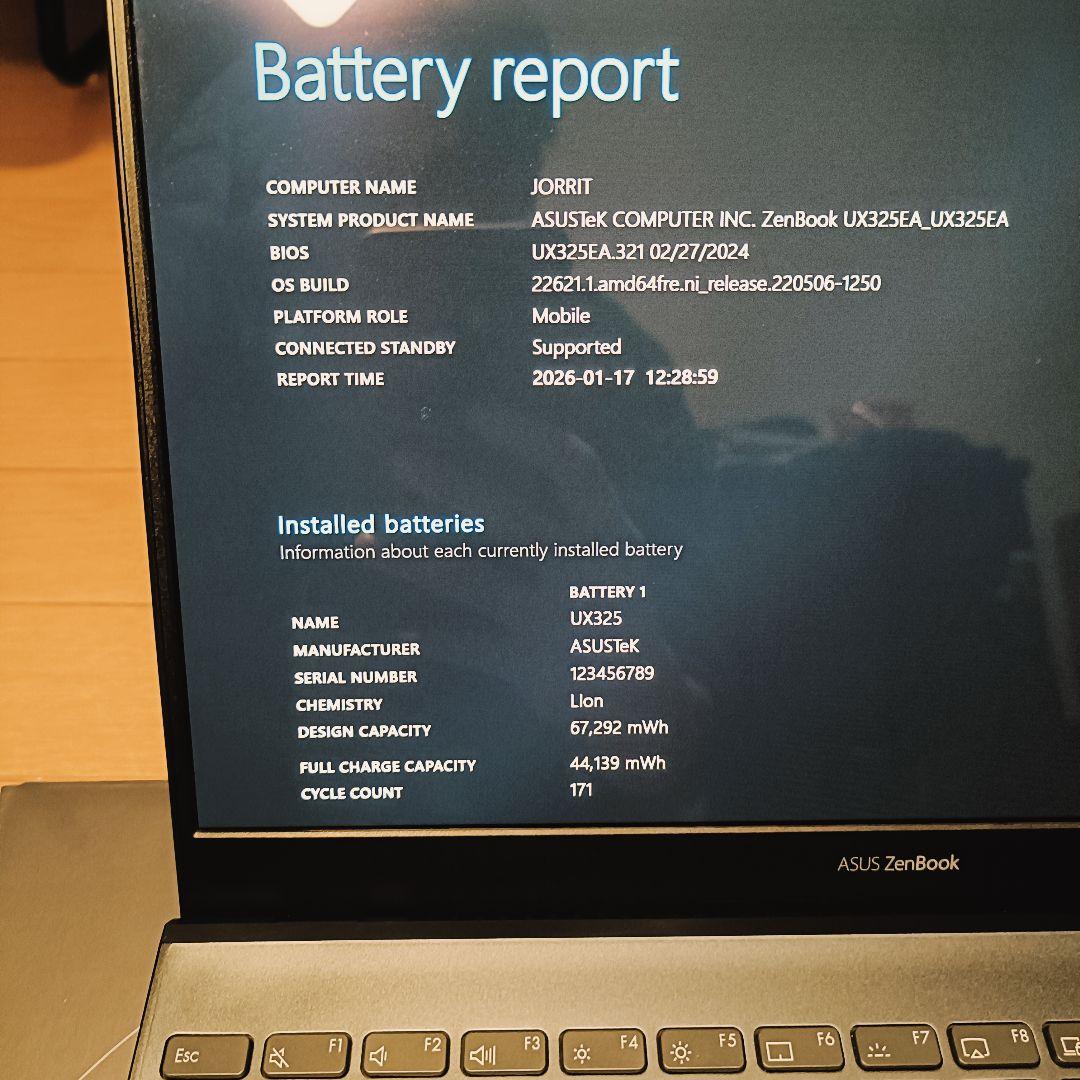 ​【有機EL】ASUS ZenBook 13、 16GBメモリ、 ケース・箱付