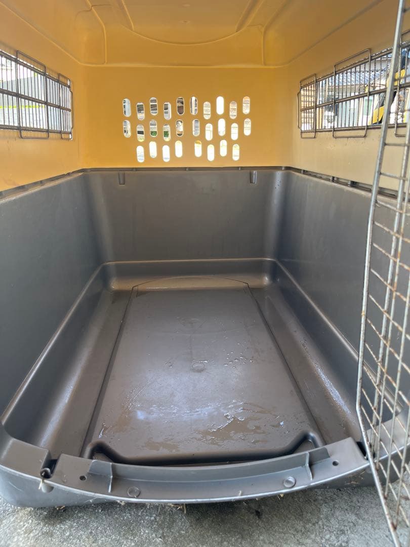 大型犬用ケージ ホワイトとグレー