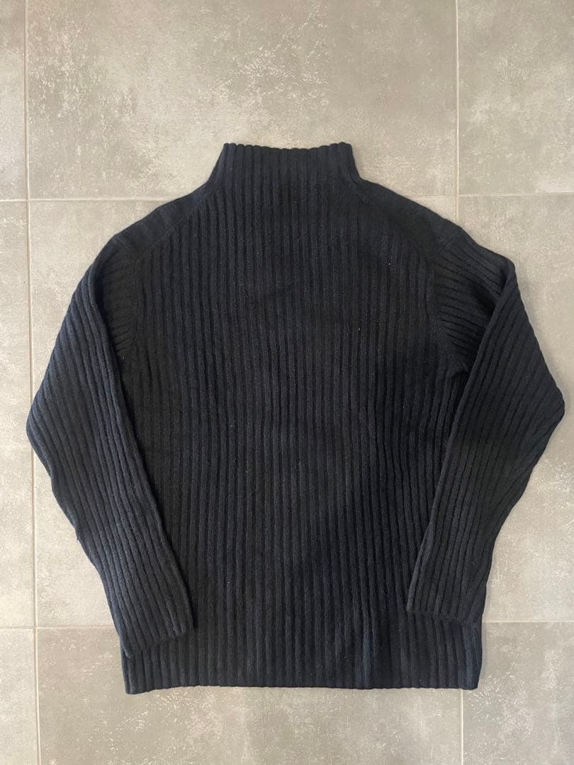 Y's for men ブラック ハイネックセーター　ダブルジップ　アーカイブ