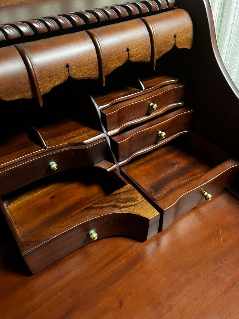 アンティークデスク プレート刻印有り逸品