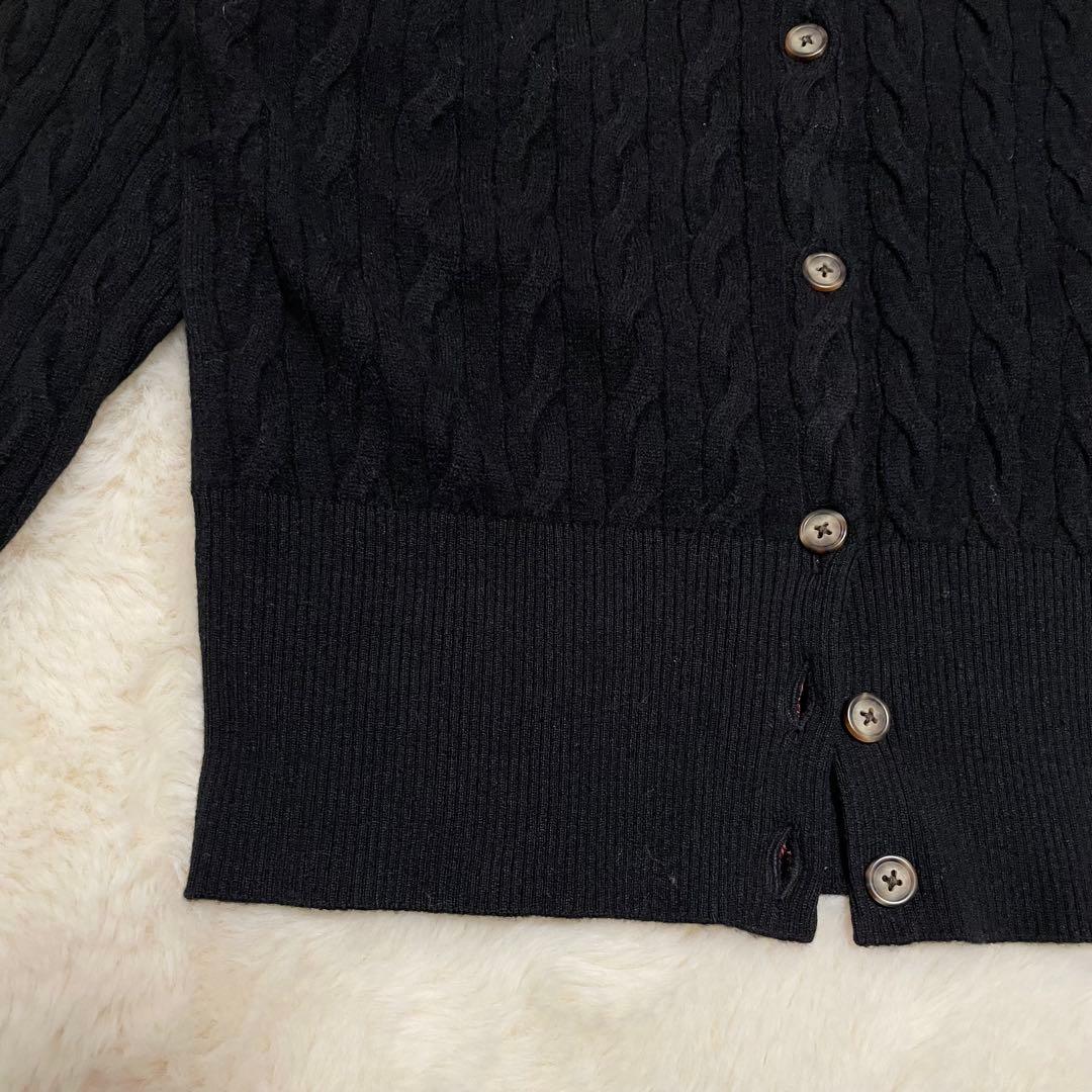 未使用級　ヴィヴィアンウエストウッド　表記40 ケーブルニットクルーカーディガン