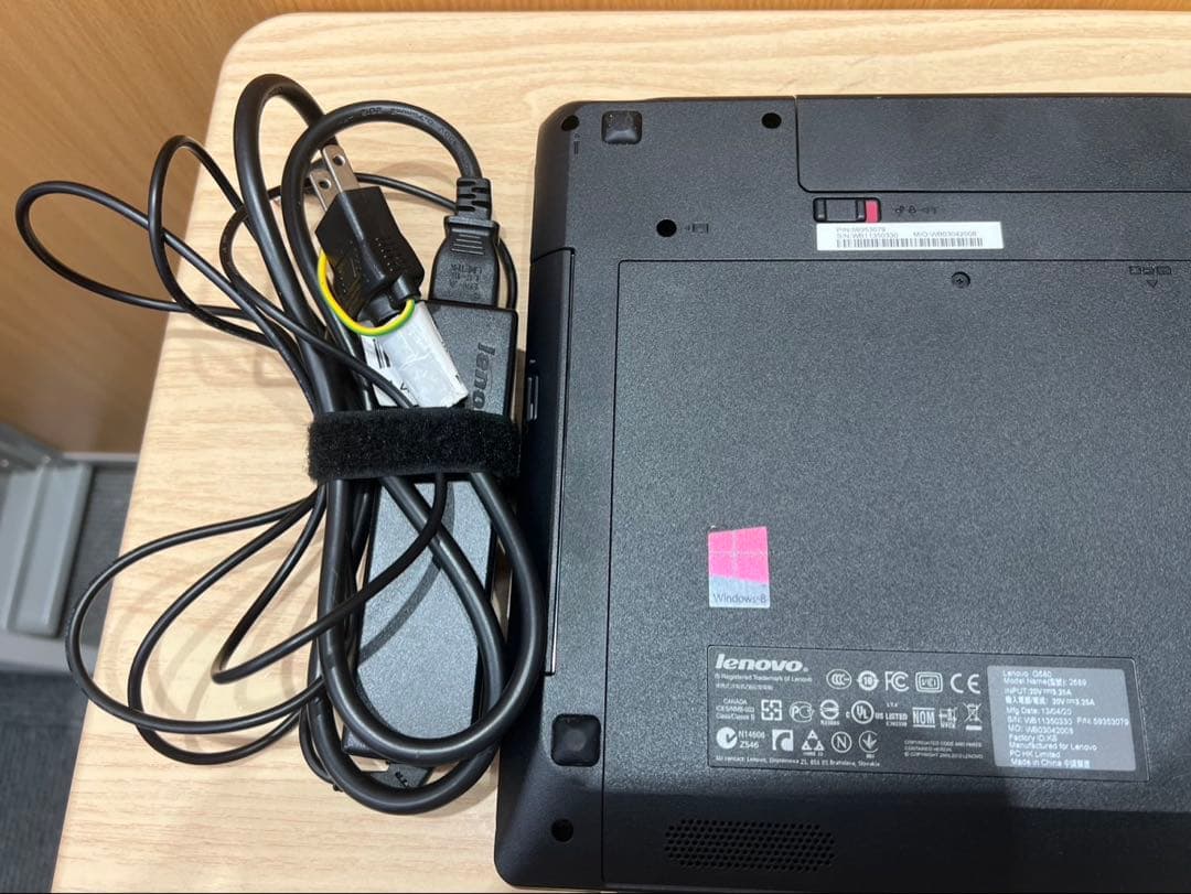 Lenovo G580 ノートパソコン／Windows8搭載／起動確認済