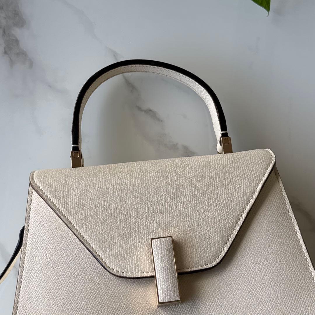 VALEXTRA イジィデ　ミニ　ホワイト　2WAYショルダーバッグ