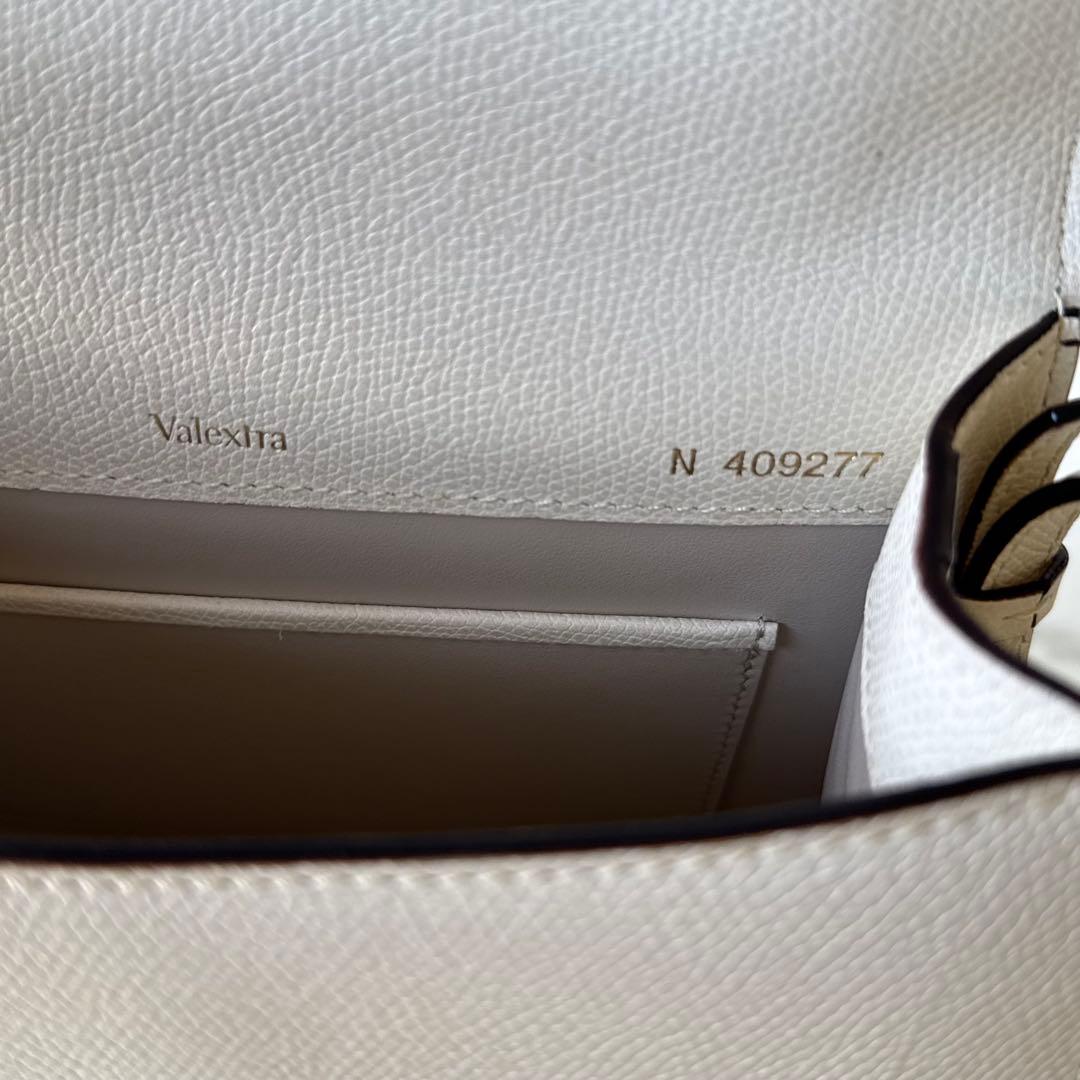 VALEXTRA イジィデ　ミニ　ホワイト　2WAYショルダーバッグ