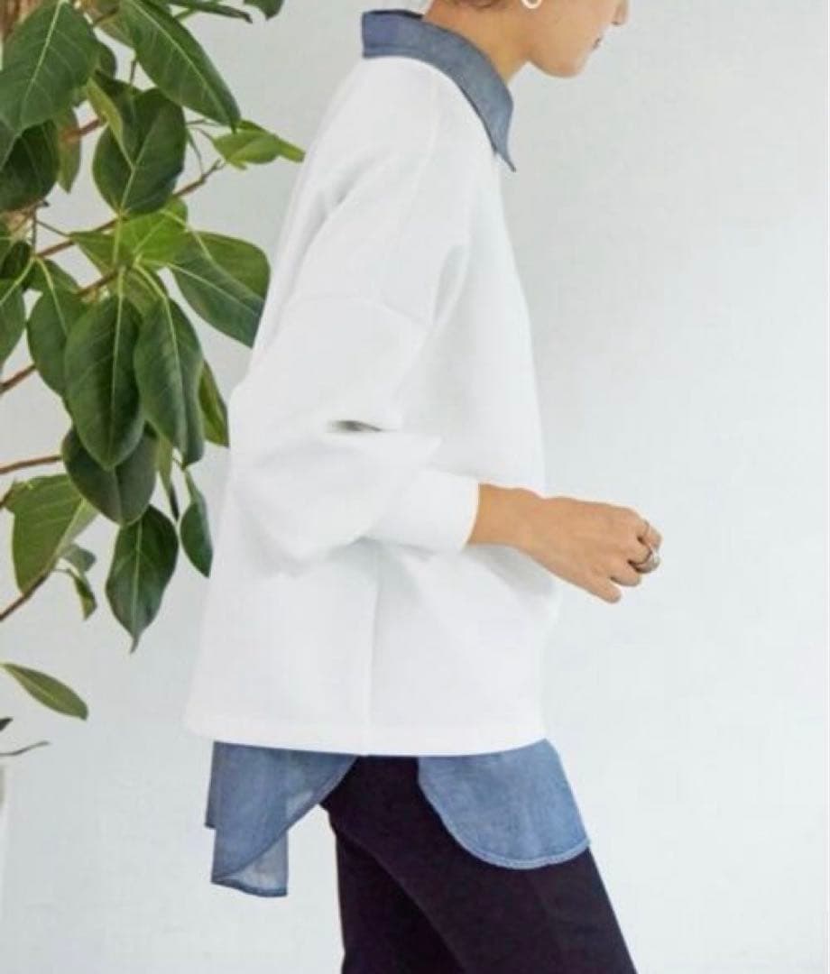 '25A/W 新品タグ付き　ビアズリー ダンボールパフトレーナー　ホワイト　1