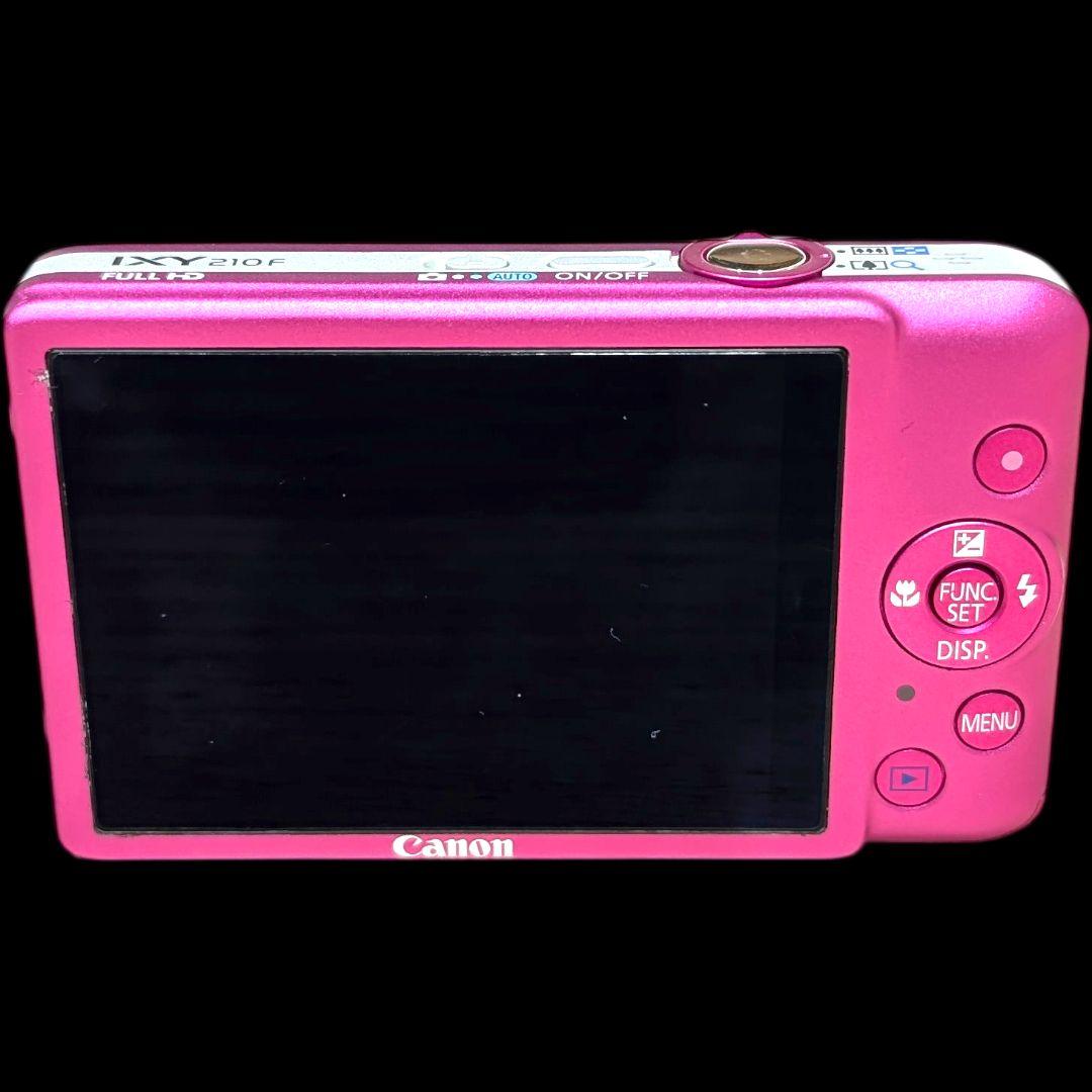 美品 動作確認済 防水ケース付 CANON IXY 210F デジカメ ピンク