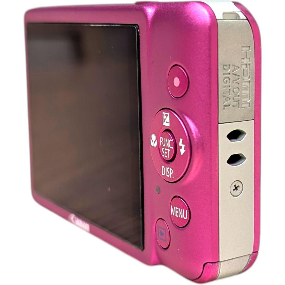美品 動作確認済 防水ケース付 CANON IXY 210F デジカメ ピンク