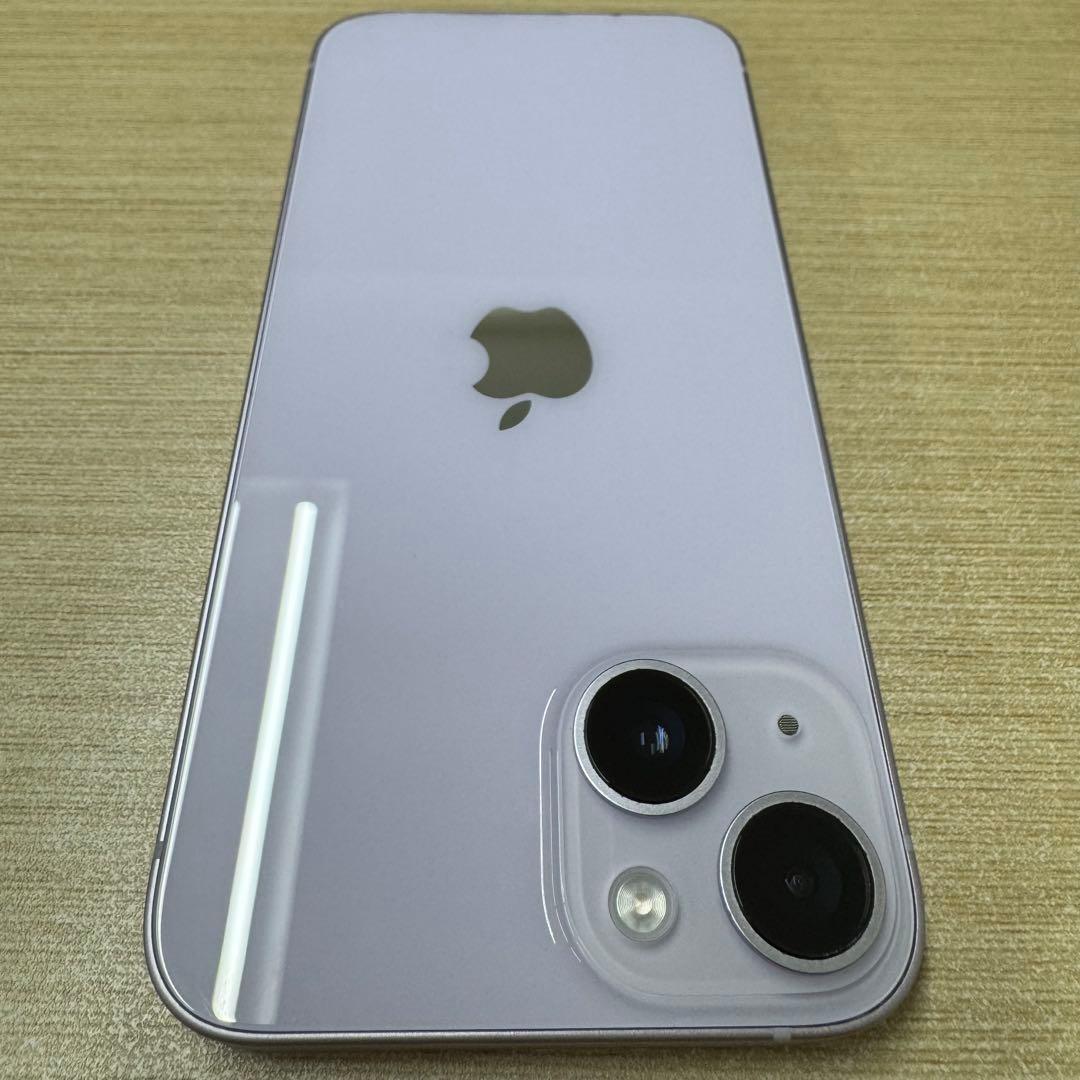 訳あり品/美品Apple iPhone14 512GBパープル 本体