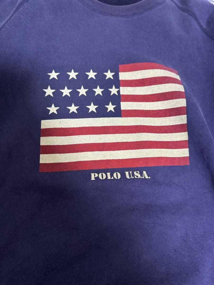 90s ポロラルフローレン 星条旗スウェット