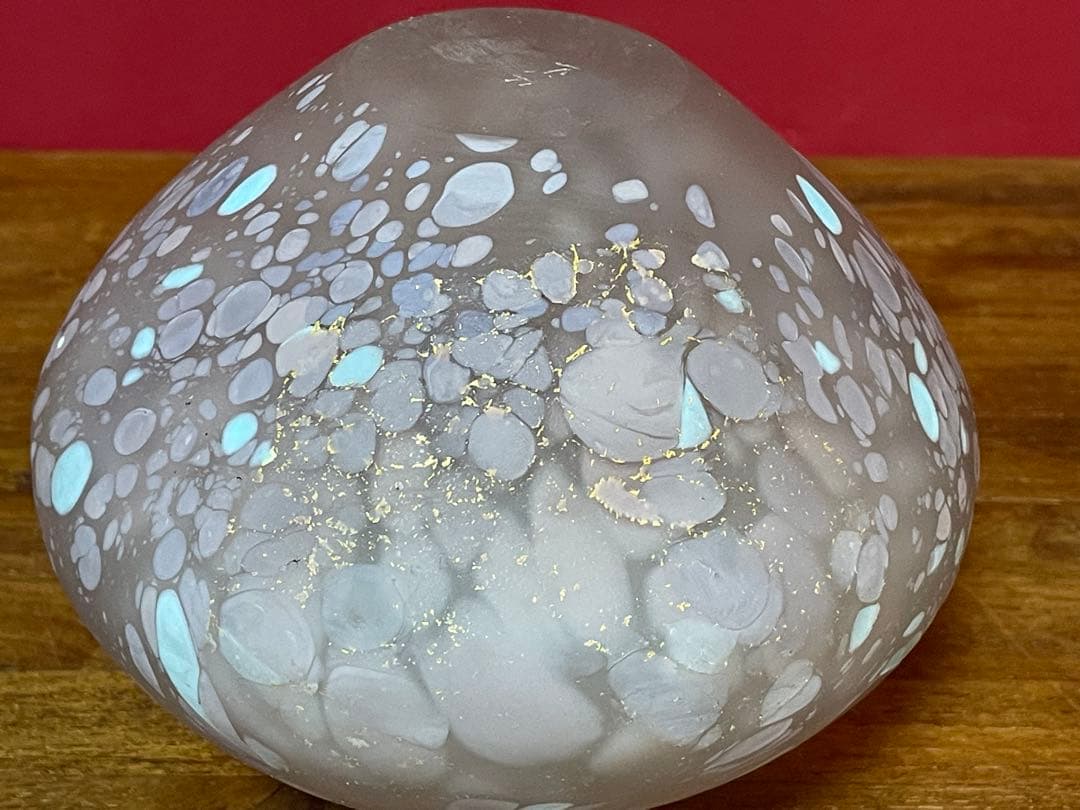 藤田喬平 手吹 金彩 花瓶 共箱 美品≪K.Fサイン有≫文化勲章受章