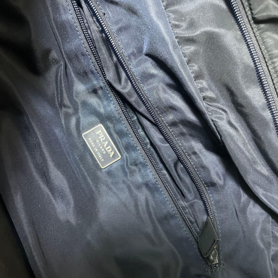 PRADA ボストンバッグ　ネイビー　濃紺