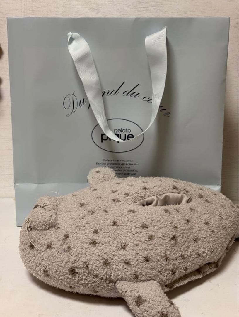 ジェラートピケ 旭山動物園コラボ アザラシ ティッシュケース 紙袋付き タグ付き