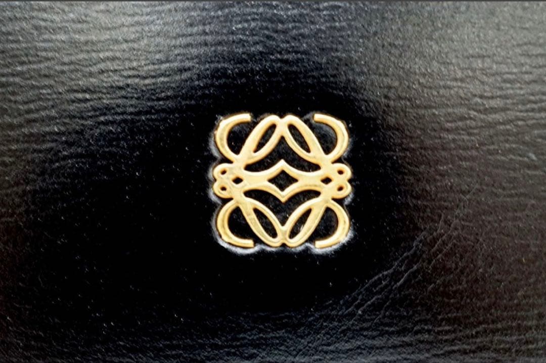 ロエベ　フォーマル　ハンドバッグ　レザー　アナグラム