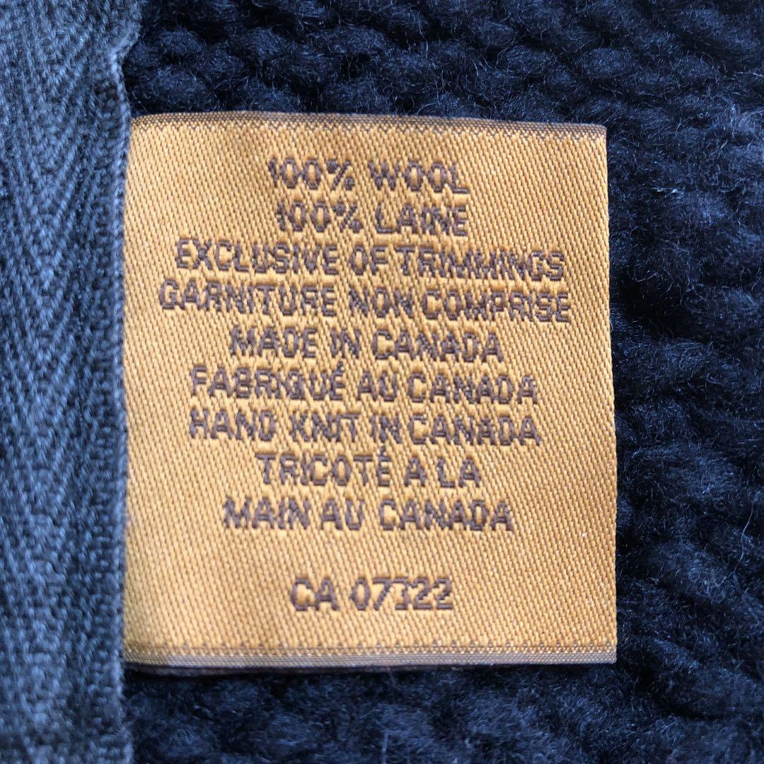 カウチンベスト (ブラック×ホワイト)サイズ38