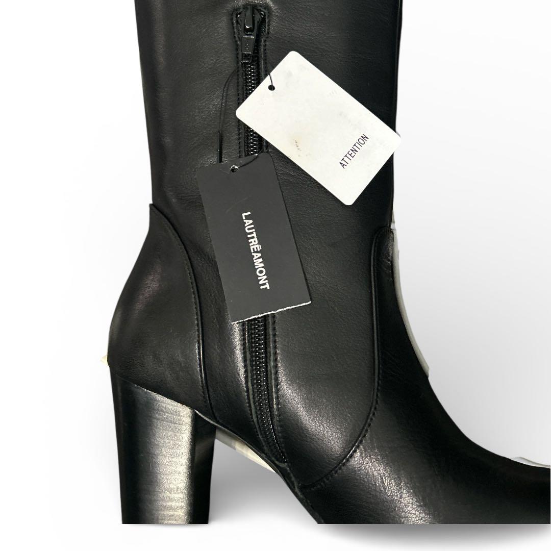 値下げ中❣️ロートレアモン 本革 ロングブーツ 36 黒 定価3万円台