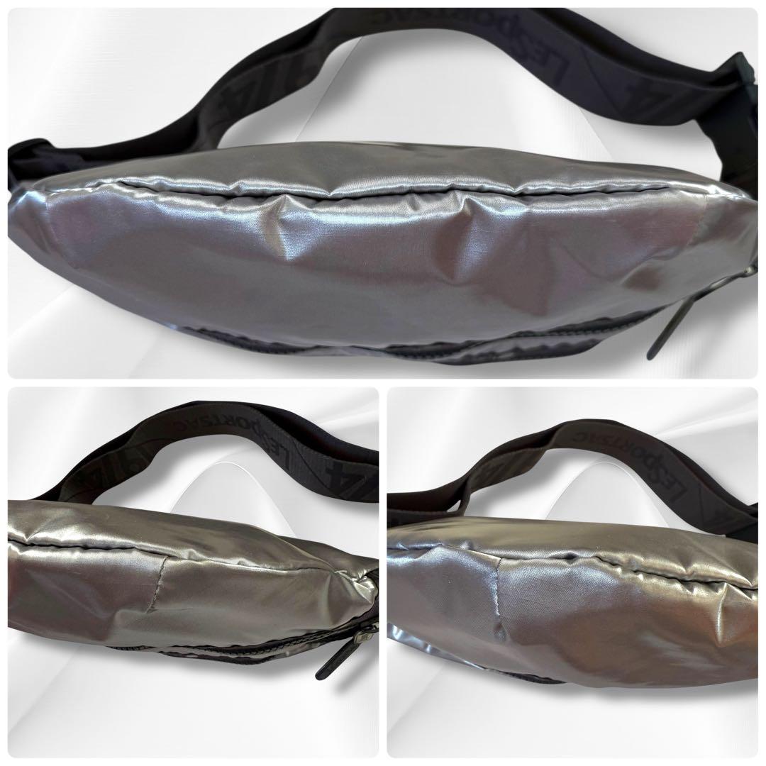 レスポートサック　シルバー　ボディバッグ　HERITAGE BELT BAG