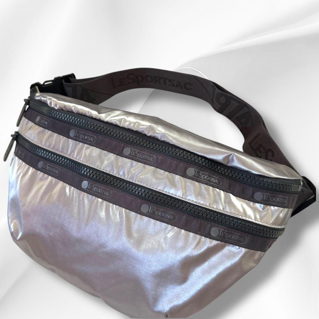 レスポートサック　シルバー　ボディバッグ　HERITAGE BELT BAG